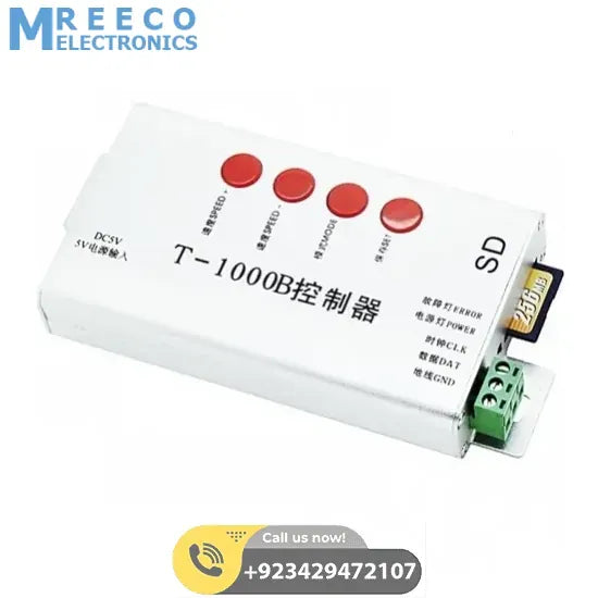 Addressable LED Pixel Controller T1000B T-1000B - Back View