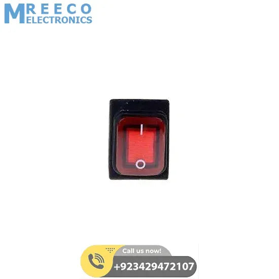 Waterproof Latching Rocker Toggle Switch AC250V 30A KCD4 T85 - Back View