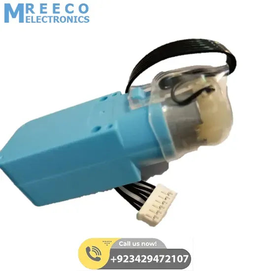 DC 3V-6V Geared Blue TT Motor for Robot in Pakistan - Back View