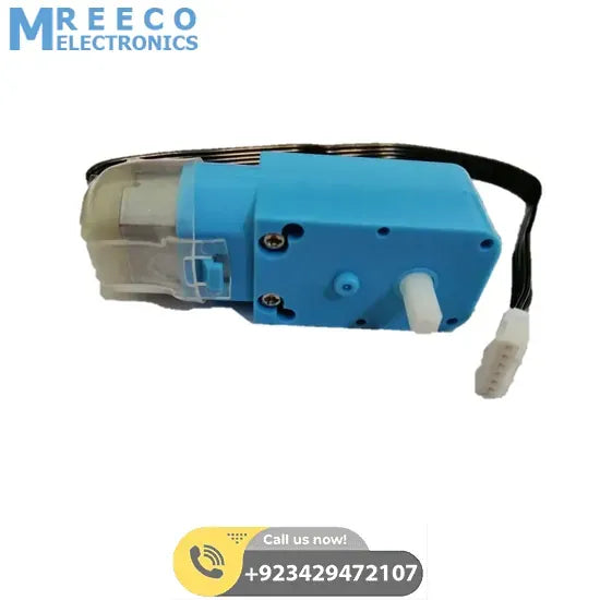 DC 3V-6V Geared Blue TT Motor for Robot in Pakistan - Bottom View