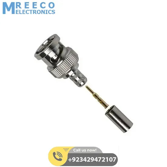 BNC male connector - Front View