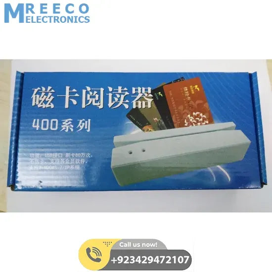 Swipe USB Magnetic Card Reader Scanner Slot Reader - Front View
