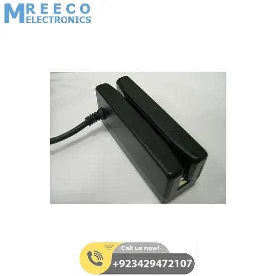 Swipe USB Magnetic Card Reader Scanner Slot Reader - Side View