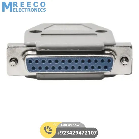 DB25 Female Solder D-SUB Connector - Side View