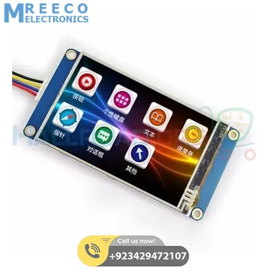 7 inch TJC TFT HMI LCD Touchscreen - Front View