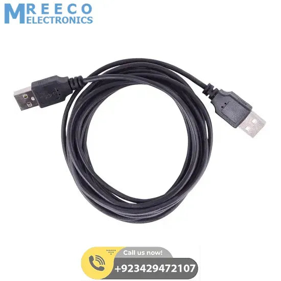 Male To Male USB Cable USB A To USB A Cable in Pakistan - Front View