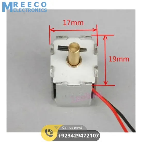 DC 6-12V Bidirectional Self-retaining Solenoid Push Pull Electromagnet PJT-01D - Top View