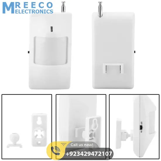 433MHZ Wireless PIR Motion Sensor Detector for Home Security - Side View