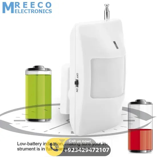 433MHZ Wireless PIR Motion Sensor Detector for Home Security - Back View