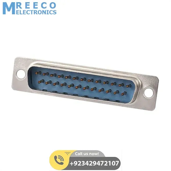 DB25 Connector 25 Pin Male Connector - Back View