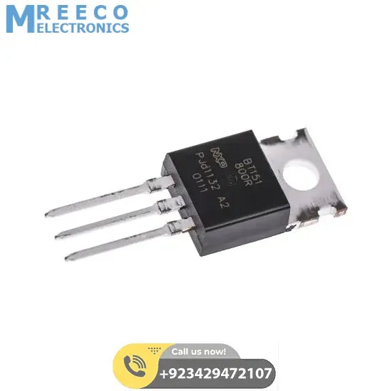 BT151 SCR Triac Thyristor Datasheet - Front View