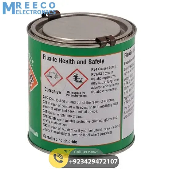 Fluxite Soldering Paste 450g tin pack - Side View