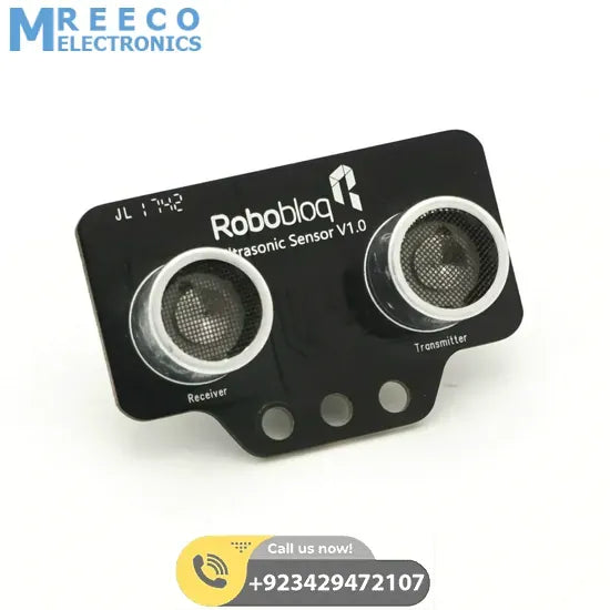 Robobloq Ultrasonic Sensor with RJ11 Connecting Wire in Pakistan - Front View