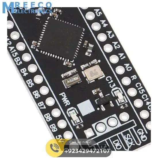 STM32F401 256KB ROM Black Pill Development Board - Angle View