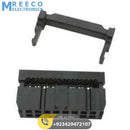 2.54mm 16 Pin Female FRC/IDC Press Mount Flat Ribbon Cable Connector - Side View