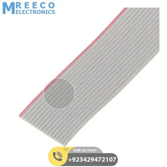 16 Pin Flat Ribbon Cable 250 Feet Long 1.27mm Pitch - Side View