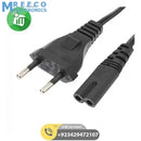 2 Prong AC Power Cord 1 meter long In Pakistan - Front View