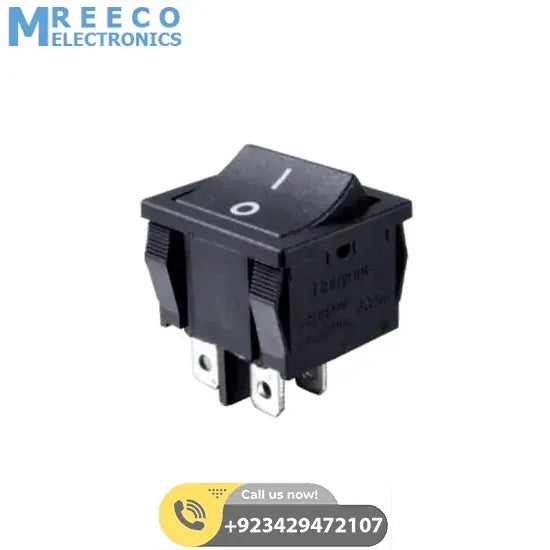 19mmx22mm 2 Position Rocker Switch 4 Legs in Pakistan - Side View