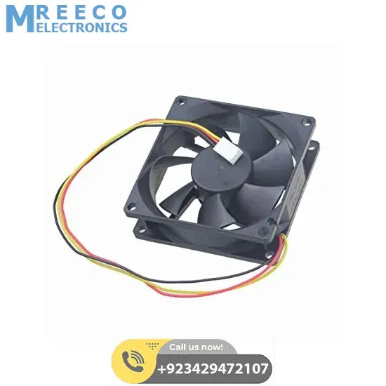 imported ups 3 wire Fan 6*6*2.5cm 12V - Front View