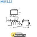 6N136 6N136 8 Pin Transistor Optocoupler - Side View