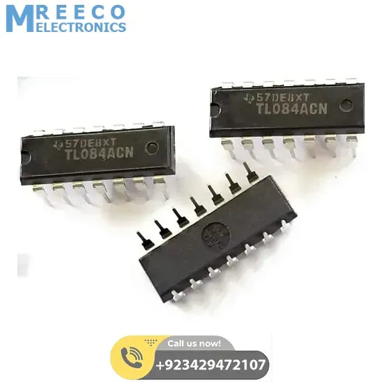 TL084 Quad Operational Amplifier IC - Side View