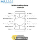 TL084 Quad Operational Amplifier IC - Back View
