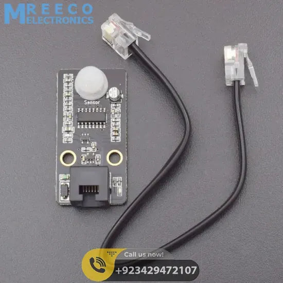 Robobloq PIR Motion Sensor with RJ11 Connecting Wire in Pakistan - Front View