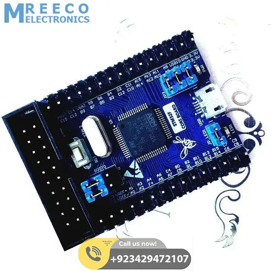 ARM Cortex-M3 STM32F105RCT6 STM32 Core Development board - Side View