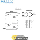 CD4070 Quad XOR Gate IC - Side View