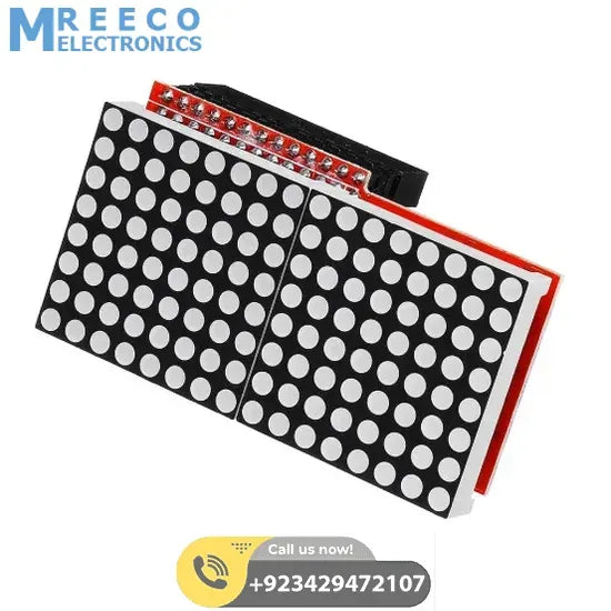MAX7219 LED Dot Matrix Screen Module For Arduino Raspberry Pi B/ B+ In Pakistan - Side View