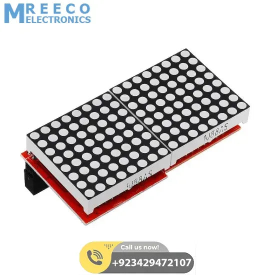 MAX7219 LED Dot Matrix Screen Module For Arduino Raspberry Pi B/ B+ In Pakistan - Angle View