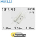 10W 3.3K ohm Cement Resistor in lahore Pakistan - Front View