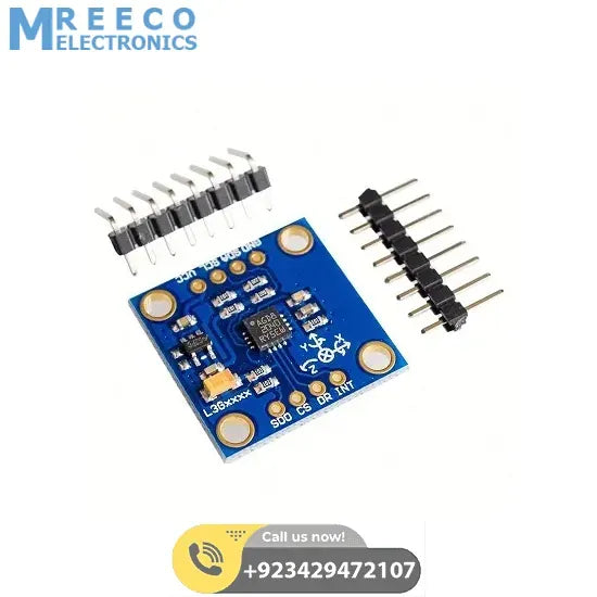 GY-50 L3G4200D three-axis digital gyro sensor module angular velocity module in Pakistan - Side View