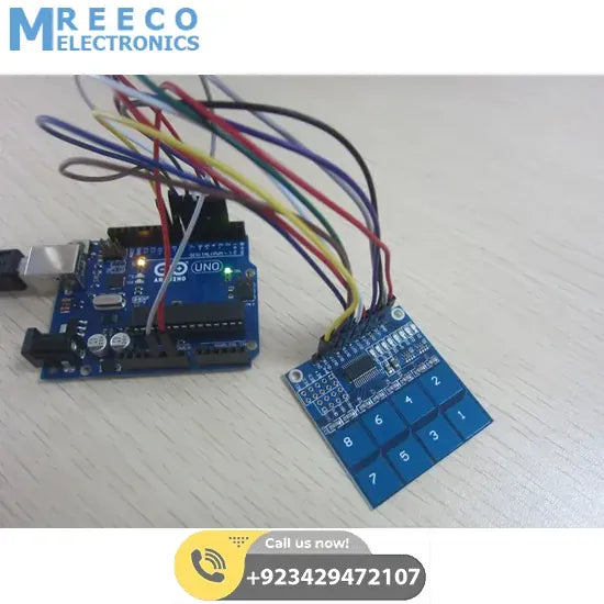 TTP226 8 Channel Digital Capacitive Touch Sensor Module - Back View