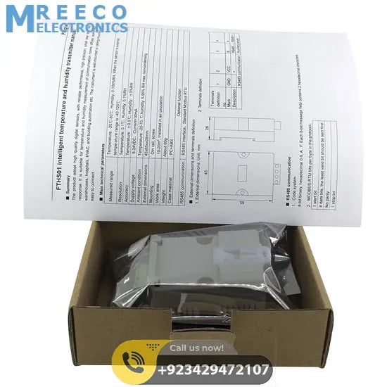 FTHS01 Integrated Temperature and Humidity Sensor Transmitter Industrial MODBUS RTU Protocol RS485 - Angle View