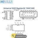 Bidirectional Shift Register IC 74HC194 - Back View