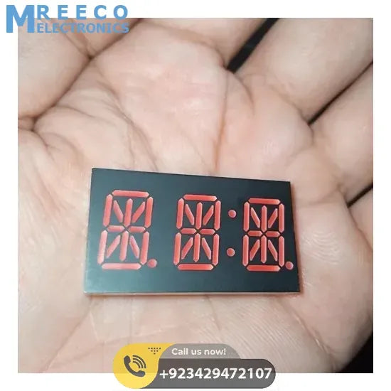 3 Digit 7 Segment Display - Back View