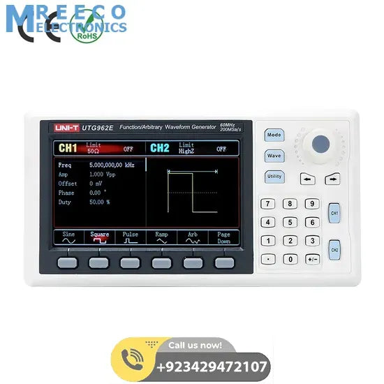 UTG962E Function/Arbitrary Waveform Generator - Front View