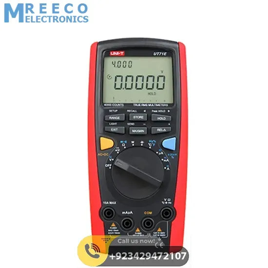 UNI-T UT71E Middle Size Intelligent Digital Multimeter - Front View
