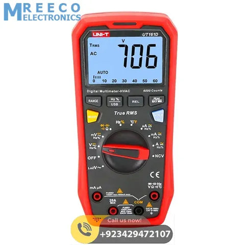 UNI-T UT161D 1000V True RMS Digital Multimeter - Front View
