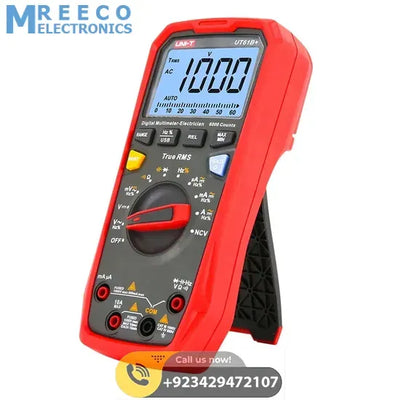 UNI-T UT61B+ 1000V True RMS Digital Multimeter - Side View