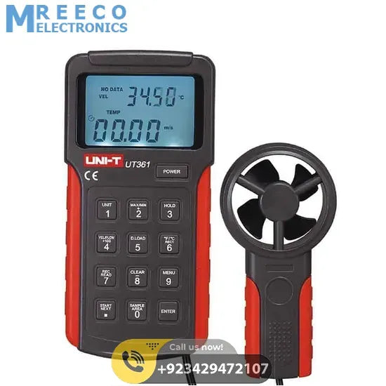 UNI-T UT361 Anemometer - Front View