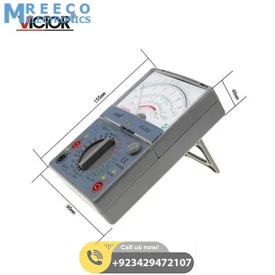 Handheld Analogue AC DC Multimeter VICTOR VC3021 Mechanical Universal Analog Meter - Top View