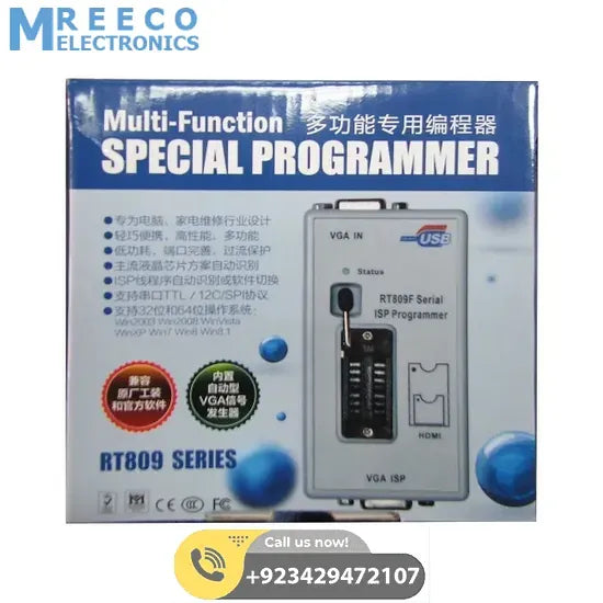 BIOS RT809F Serial ISP Programmer RT809 With 3 Adapters - Close-up
