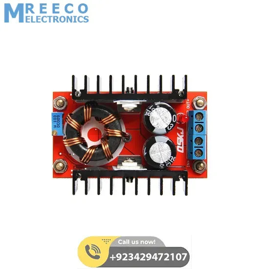 150w DC To DC Boost Converter 10 32v To 12 35v 6a Step Up Power Supply Module - Back View
