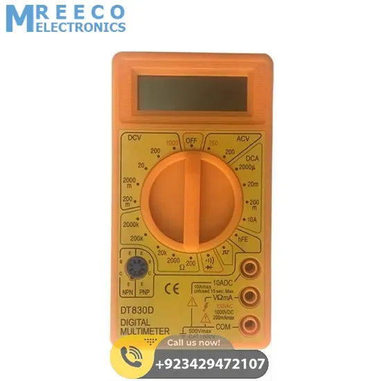 DT830D Digital Multimeter In Pakistan - Back View