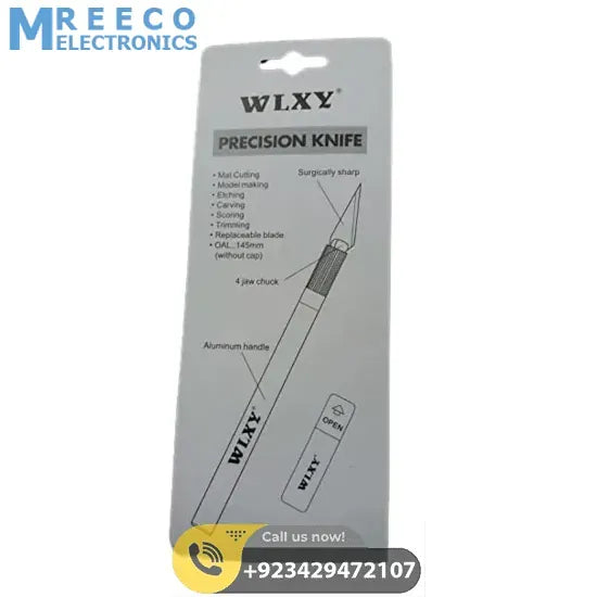 WLXY Mobile Repairing Knife Set 6 Pcs Precision Art Hobby - Angle View