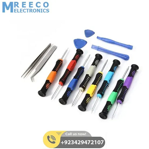 14 Pcs Repair Tools Screwdrivers Kit For Smartphone PC Tablet 2811 - Front View
