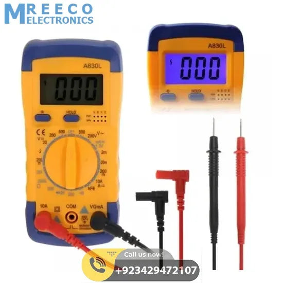 Digital LCD Multimeter A830L - Close-up