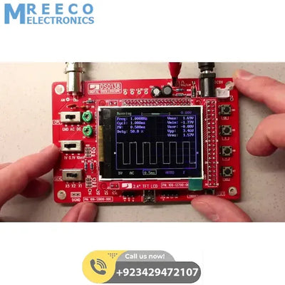 Fully Assembled DSO138 2.4″ TFT Digital Oscilloscope In Pakistan - Side View